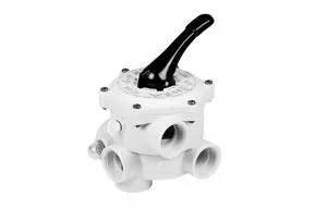 6-Wege-Side-Mount-Ventil Ocean V6 ND SM 103 für Grenada Sandfilteranlagen, aus UV-beständigem ABS, mit 7 Positionen inklusive Winterstellung, optimierte Durchfluss- und Druckwerte für effiziente Poolfiltration.