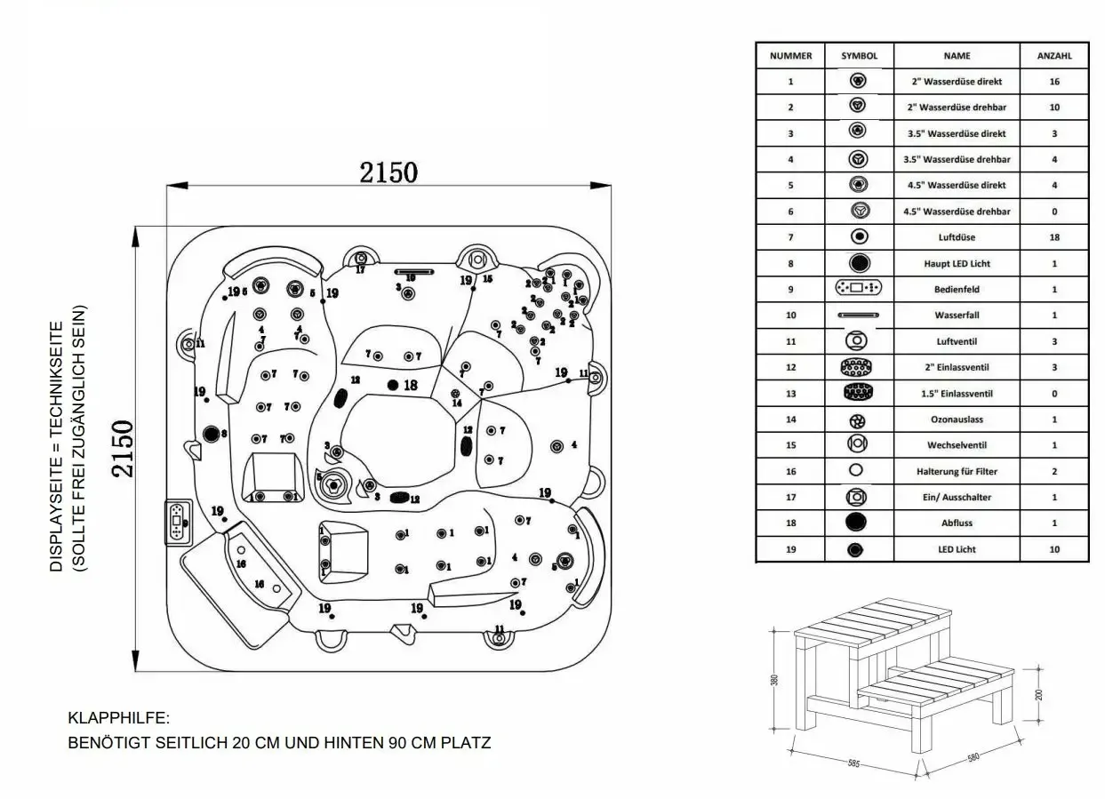 American Outdoor Whirlpool Torina