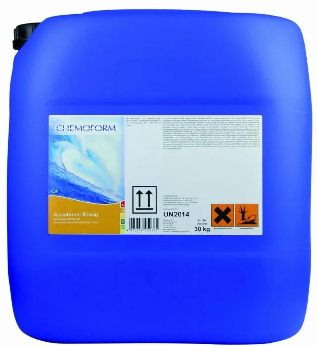  Kristallklares Poolwasser mit Aquablanc Flüssig – chlorfreie Desinfektion, Oxidation & Algenverhütung auf Aktivsauerstoffbasis. pH-neutral, hautfreundlich & schaumfrei.