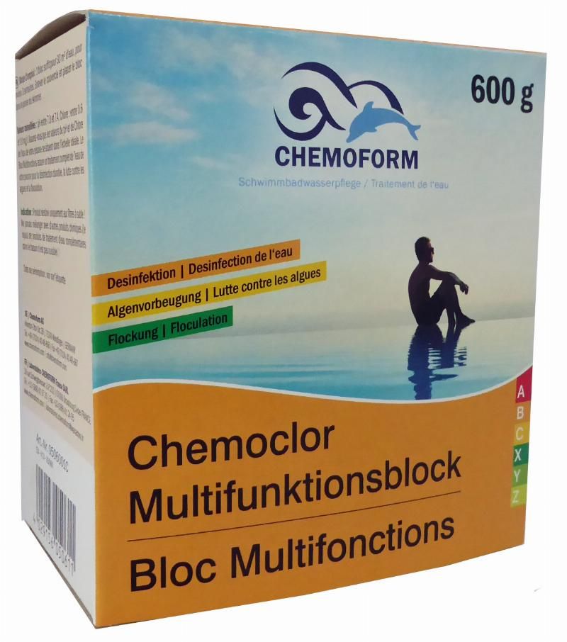 Multifunktionsblock 600 g – 3-in-1-Poolpflege mit Langzeitwirkung