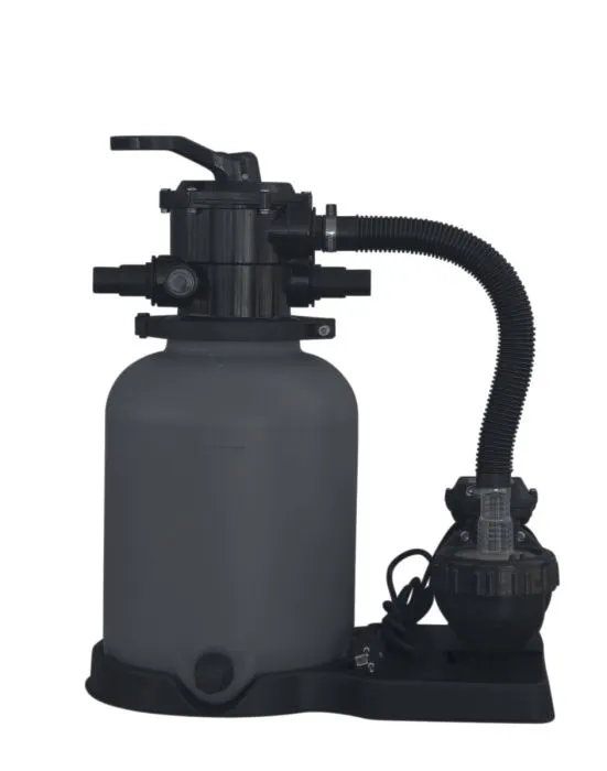 Die Palau Sandfilteranlage mit Aqua Splash Pumpe sorgt für eine effiziente Poolfiltration bei Becken bis 36 m³.