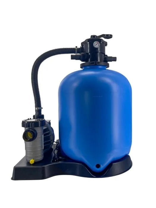 Die Bali Sandfilteranlage mit integrierter Zeitschaltuhr sorgt für eine automatische und effiziente Poolfiltration bis 80 m³.