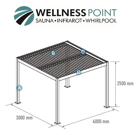 Pergola für Outdoor Whirlpools