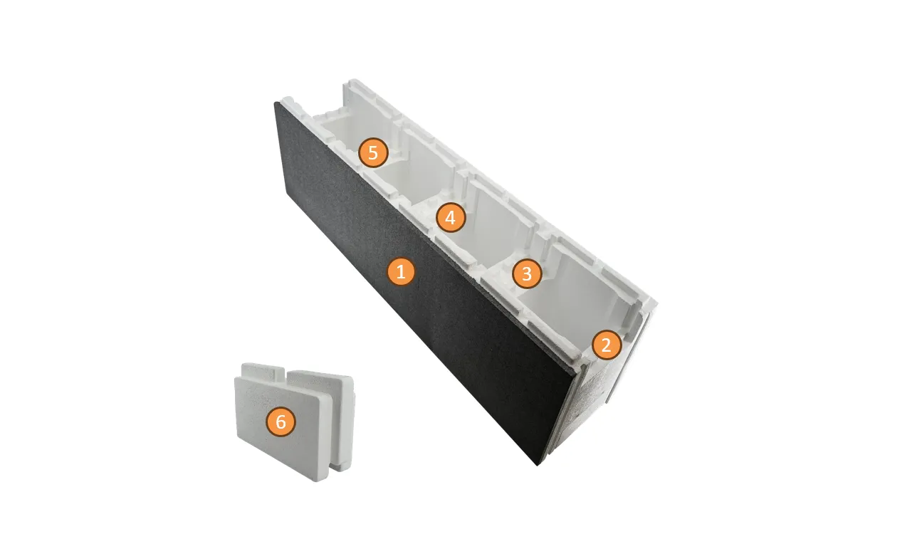 OKU Styroporstein Prestige 100 x 25 x 30 cm - zusätzliches Produktbild