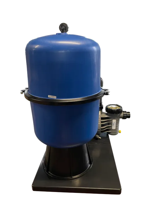 Sandfilteranlage Pacific – Timer mit teilbarem Filterkessel und selbstansaugender OKU Aqua Plus Timer Pumpe mit integrierter Zeitschaltuhr. Für Pools bis 80 m³ geeignet.