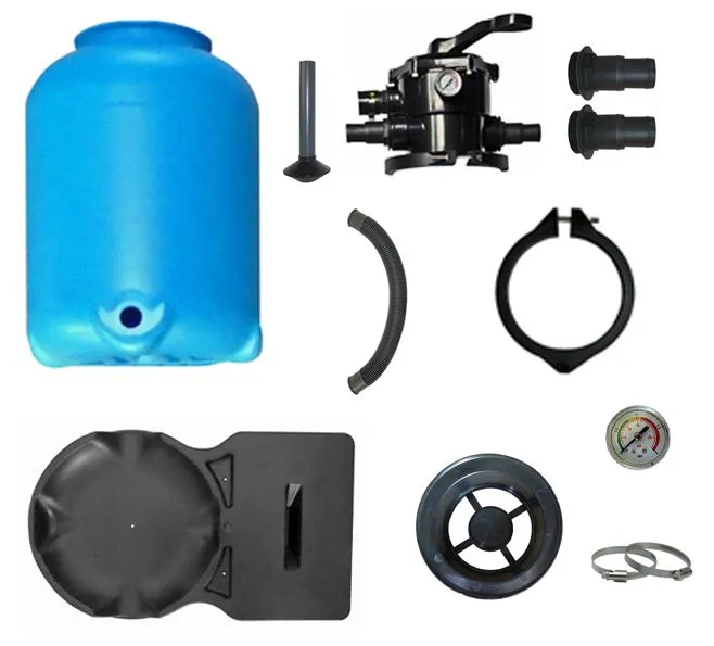 Die Sandfilteranlage Top-Mount mit 6-Wege-Ventil ermöglicht eine effiziente Poolfiltration – kompatibel mit Pumpen nach Wahl.
