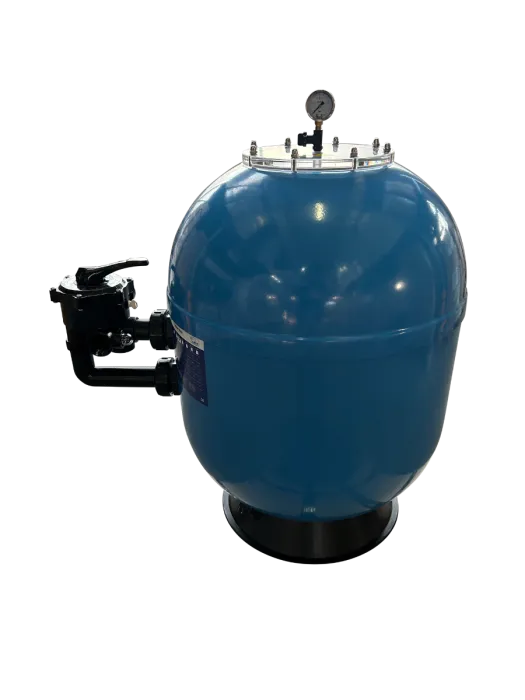 Der GFK-Filterkessel Atlantica mit 6-Wege-Side-Mount-Ventil bietet eine langlebige und effiziente Poolfiltration für kristallklares Wasser.
